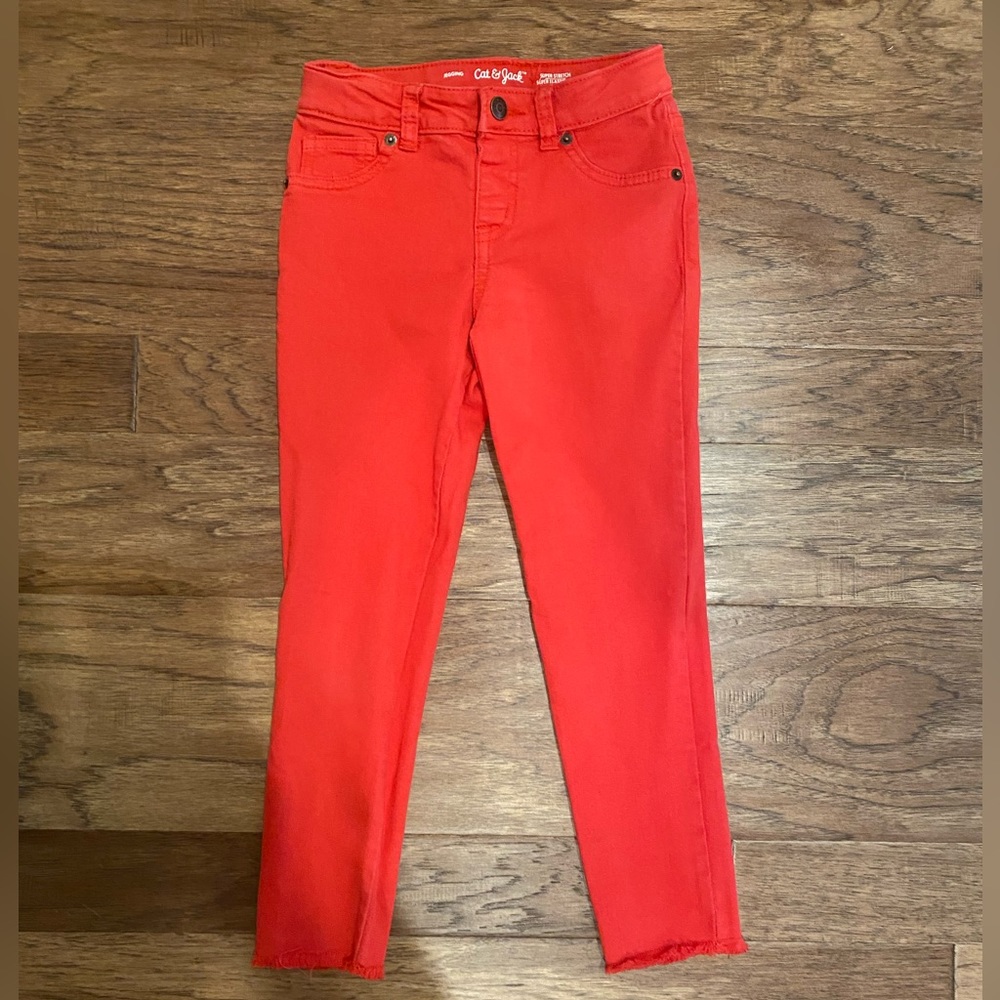 Red jeans